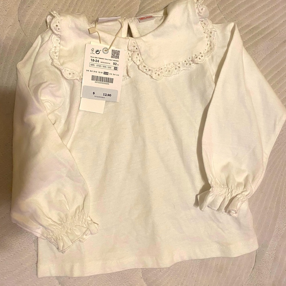 Brand new. Zara toddler shirt. Size 18-24 months.